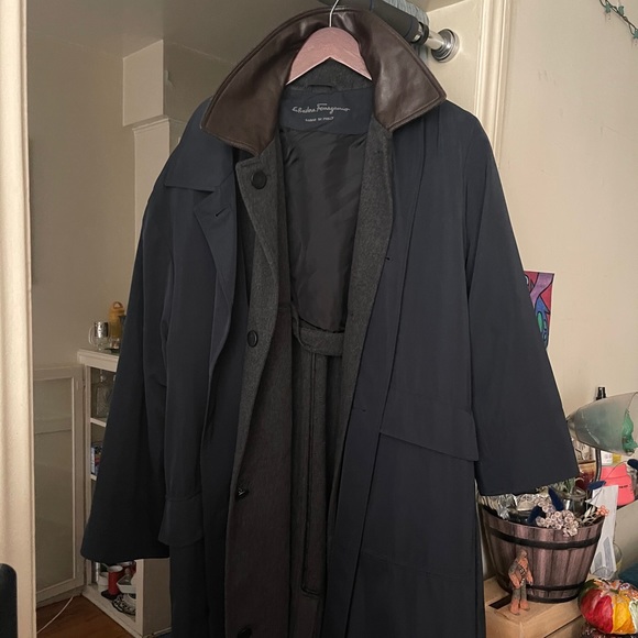 Designer trench coat (and detachable rain cover)